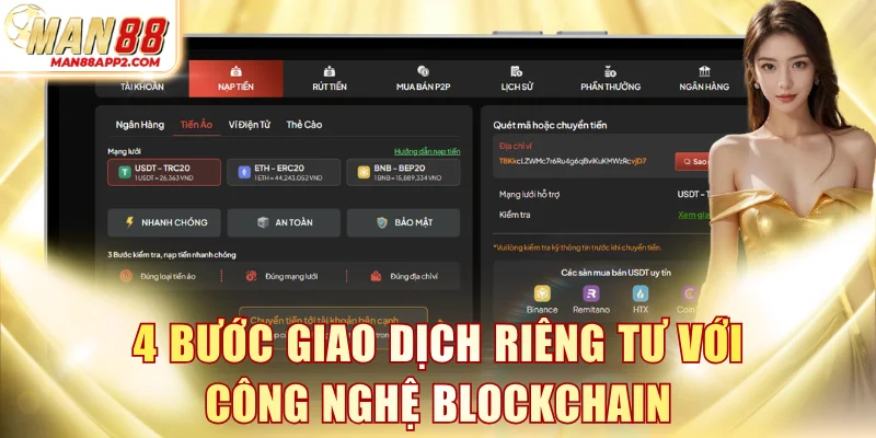 4 bước giao dịch riêng tư với công nghệ blockchain